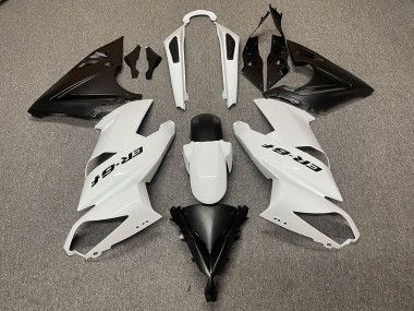 Venta Carenados Moto Kawasaki Ninja ER6F 2009-2011 - Blanco Negro Mate