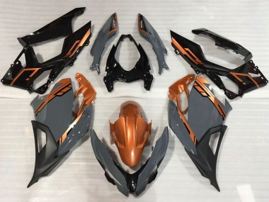 Venta Carenados Moto Kawasaki Ninja 400 2018-2024 - Naranja Nardo Gris Negro Brillante