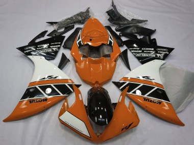 Venta Carenados Moto Yamaha R1 2012-2014 - Naranja Blanco Negro Brillante