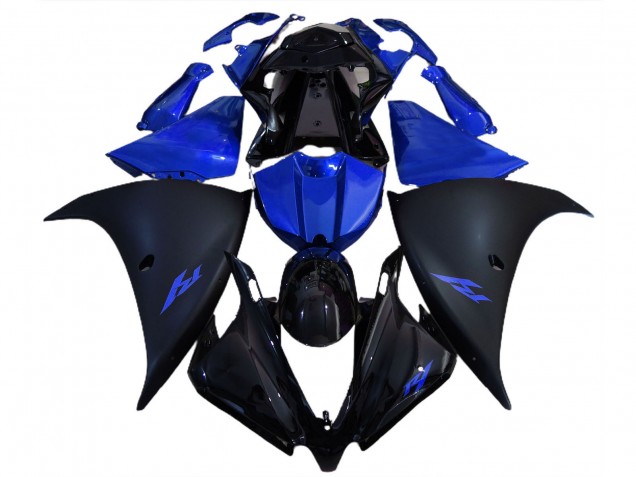 Venta Carenados Moto Yamaha R1 2012-2014 - Negro Brillante Negro Mate Azul