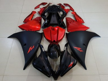 Venta Carenado Moto Yamaha R1 2012-2014 - Negro Brillante Negro Mate Rojo