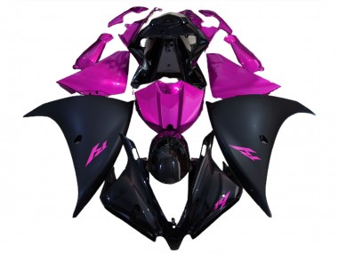 Venta Carenados Moto Yamaha R1 2012-2014 - Negro Brillante Negro Mate Rosa
