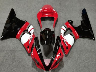 Venta Carenados Moto Yamaha R1 2000-2001 - Rojo Blanco Negro Brillante
