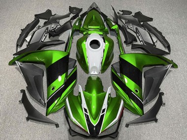Venta Carenados Moto Yamaha R3 2015-2018 - Verde Blanco Negro Brillante