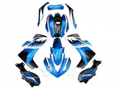 Venta Carenado Moto Yamaha R3 2015-2018 - Azul Blanco Negro Tiburón