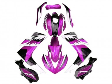 Venta Carenados Moto Yamaha R3 2015-2018 - Rosa Blanco Negro Brillante Tiburón