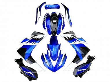 Venta Carenados Moto Yamaha R3 2015-2018 - Azul Blanco Negro Tiburón