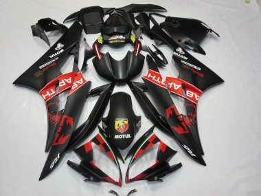 Venta Carenados Moto Yamaha R6 2006-2007 - Negro Mate Rojo Abarth Motul Michelin