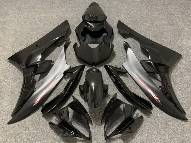 Venta Carenados Moto Yamaha R6 2006-2007 - Negro Brillante Plata