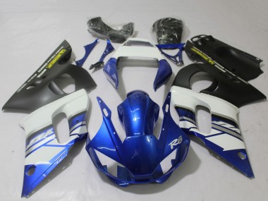 Venta Carenados Moto Yamaha R6 1998-2002 - Blanco Azul Negro Mate Amarillo