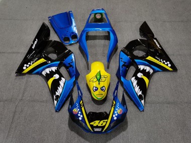 Venta Carenados Moto Yamaha R6 1998-2002 - Azul Amarillo Negro Tiburón 46