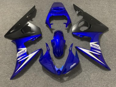 Venta Carenado Moto Yamaha R6 2003-2004 - Azul Blanco Negro Mate
