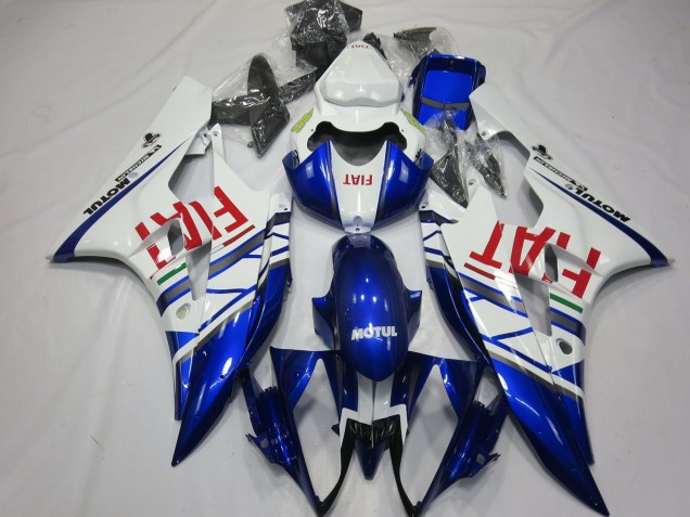 Venta Carenados Moto Yamaha R6 2006-2007 - Blanco Azul Rojo Fiat Motul Michelin