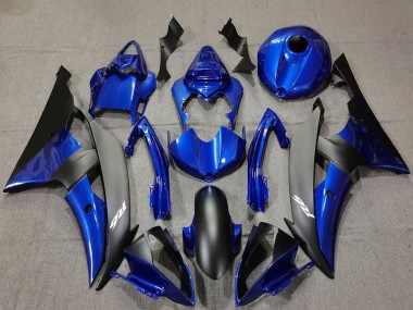 Venta Carenados Moto Yamaha R6 2008-2016 - Azul Negro Mate Blanco Calcomanías