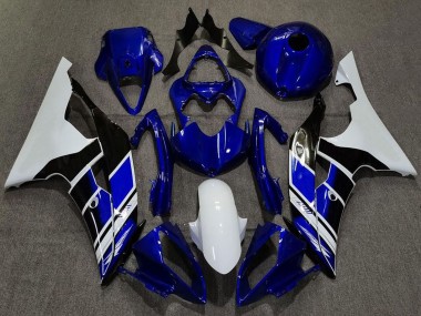 Venta Carenados Moto Yamaha R6 2008-2016 - Blanco Azul Negro Brillante