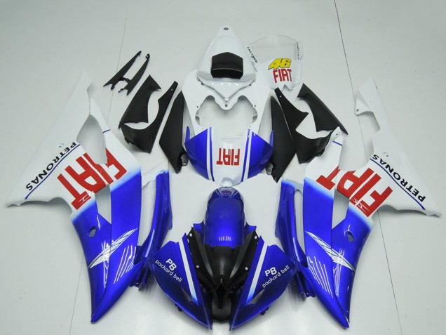 Venta Carenados Moto Yamaha R6 2008-2016 - Blanco Azul Rojo Negro Fiat