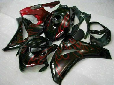 Venta Kits Carenado Moto Honda CBR1000RR 2008-2011 - Negro Brillante Rojo Llama