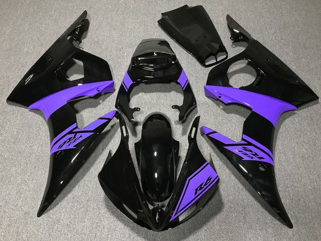 Venta Carenados Moto Yamaha R6 2003-2004 - Negro Brillante Púrpura