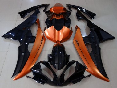 Venta Carenados Moto Yamaha R6 2008-2016 - Naranja Negro Brillante