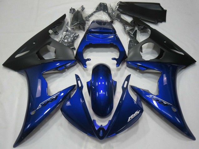 Venta Carenados Moto Yamaha R6 2005 - Azul Oscuro Negro Mate