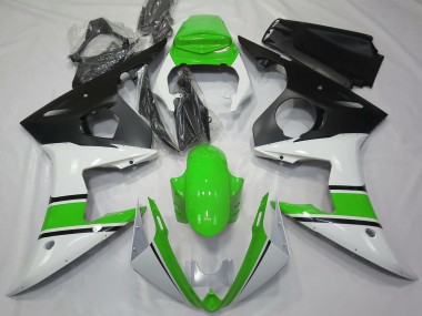 Venta Carenados Moto Yamaha R6 2003-2004 - Blanco Verde Negro Mate