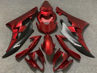 Venta Carenados Moto Yamaha R6 2006-2007 - Rojo Negro Mate