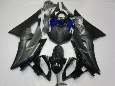 Venta Carenados Moto Yamaha R6 2008-2016 - Negro Brillante Negro Mate Azul Oro Calcomanías