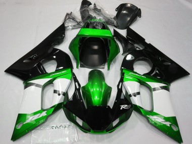 Venta Carenados Moto Yamaha R6 1998-2002 - Verde Blanco Negro Brillante