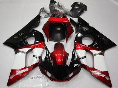Venta Carenado Moto Yamaha R6 1998-2002 - Rojo Blanco Negro Brillante