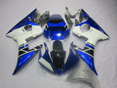 Venta Carenados Moto Yamaha R6 2005 - Azul Blanco Negro Brillante