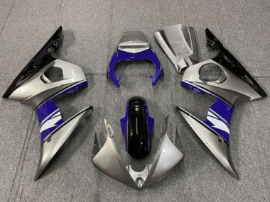 Venta Carenados Moto Yamaha R6 2003-2004 - Plata Azul Negro Brillante