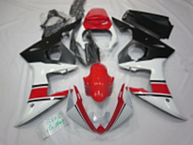 Venta Carenados Moto Yamaha R6 2005 - Blanco Rojo Negro