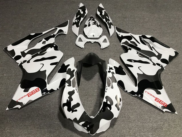 Venta Carenados Moto Ducati 899 2011-2014 - Blanco Negro Camouflage