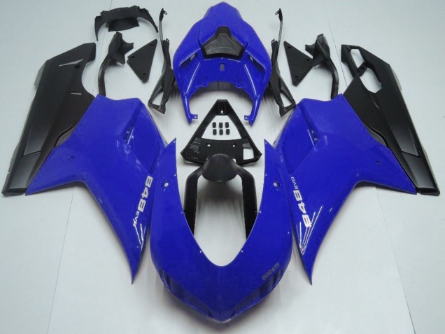 Venta Carenados Moto Ducati 848 2007-2014 - Azul Negro Mate
