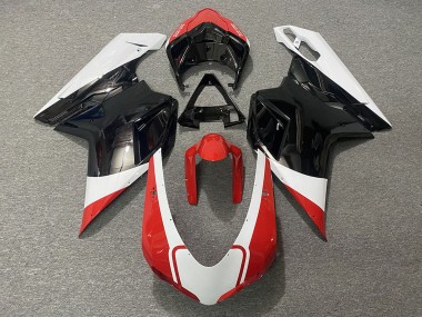 Venta Carenados Moto Ducati 848 1098 1198 2007-2014 - Blanco Rojo Negro Brillante