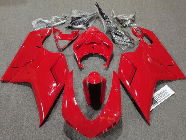 Venta Carenados Moto Ducati 848 1098 1198 2007-2014 - Rojo Brillante Plain