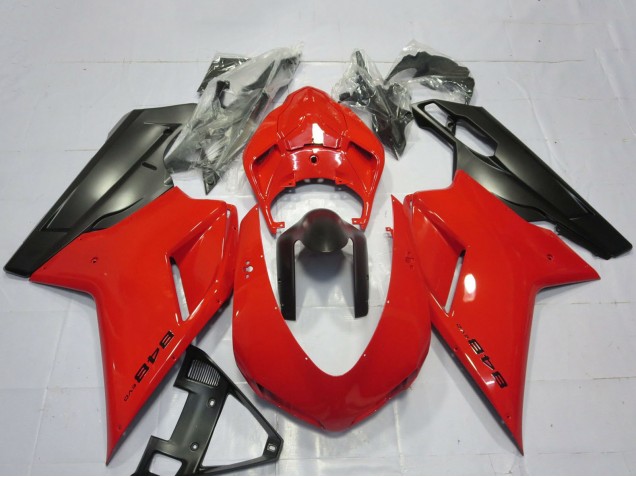 Venta Carenados Moto Ducati 848 2007-2014 - Rojo Negro Mate