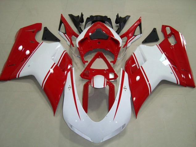 Venta Carenados Moto Ducati 848 1098 1198 2007-2014 - Blanco Rojo
