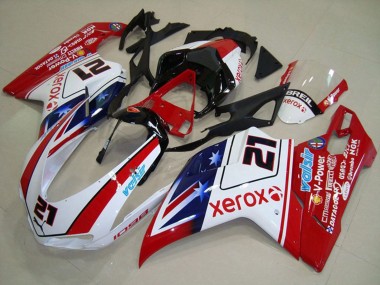 Venta Carenados Moto Ducati 1098 2007-2014 - Blanco Rojo Negro Azul Star Xerox 21