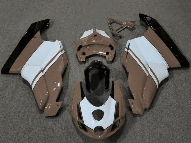 Venta Carenados Moto Ducati 749 999 2003-2004 - Blanco Brown Negro Brillante