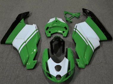 Venta Carenados Moto Ducati 749 999 2003-2004 - Blanco Verde Negro Brillante