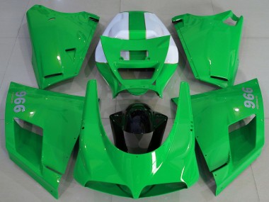 Venta Carenados Moto Ducati 996 1993-2005 - Verde Brillante Blanco