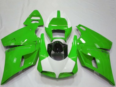 Venta Carenados Moto Ducati 916 1993-2005 - Verde Blanco Negro Brillante Performance