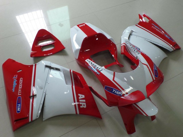 Venta Carenados Moto Ducati 748 916 996 998 1993-2005 - Blanco Rojo Air Generali Tim