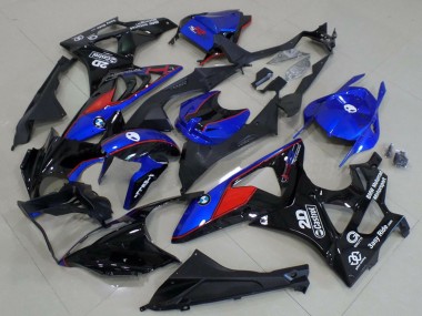 Venta Carenados Moto BMW S1000RR 2009-2014 - Azul Rojo Negro Brillante Castrol
