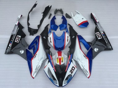 Venta Carenados Moto BMW S1000RR 2017-2018 - Blanco Azul Rojo Negro Brillante OEM Estilo