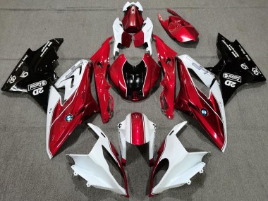 Venta Carenados Moto BMW S1000RR 2017-2018 - Blanco Rojo Negro Brillante