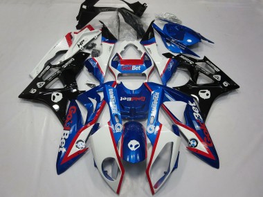 Venta Carenados Moto BMW S1000RR 2009-2014 - Blanco Rojo Azul Negro Brillante OroBet HP