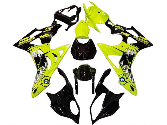 Venta Carenados Moto BMW S1000RR 2009-2014 - Alta Visibilidad Amarillo Negro Brillante Tiburón