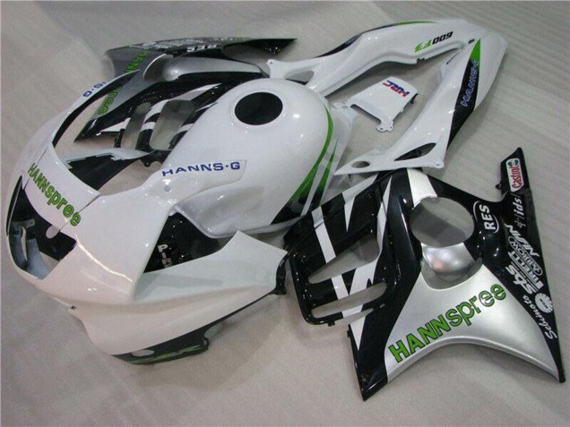 Venta Carenados Moto Honda CBR600 F3 1995-1996 - Blanco Plata Verde Hannspree